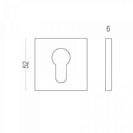 НАКЛАДКА ПОД ЦИЛИГР E20 MN САТИН НИКЕЛЬ Киев