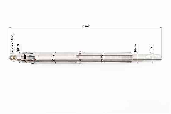Вал КПП первинний (з валом відбора пот.) 375mm 101-2, М14 Киев