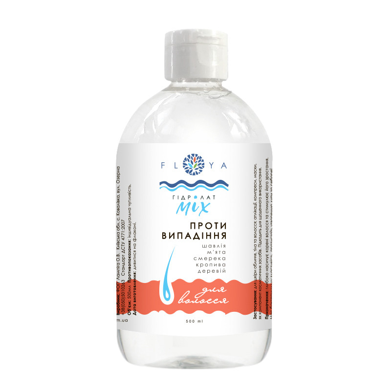 Гидролат-микс Против выпадения волос Floya 500 мл Киев - изображение 1