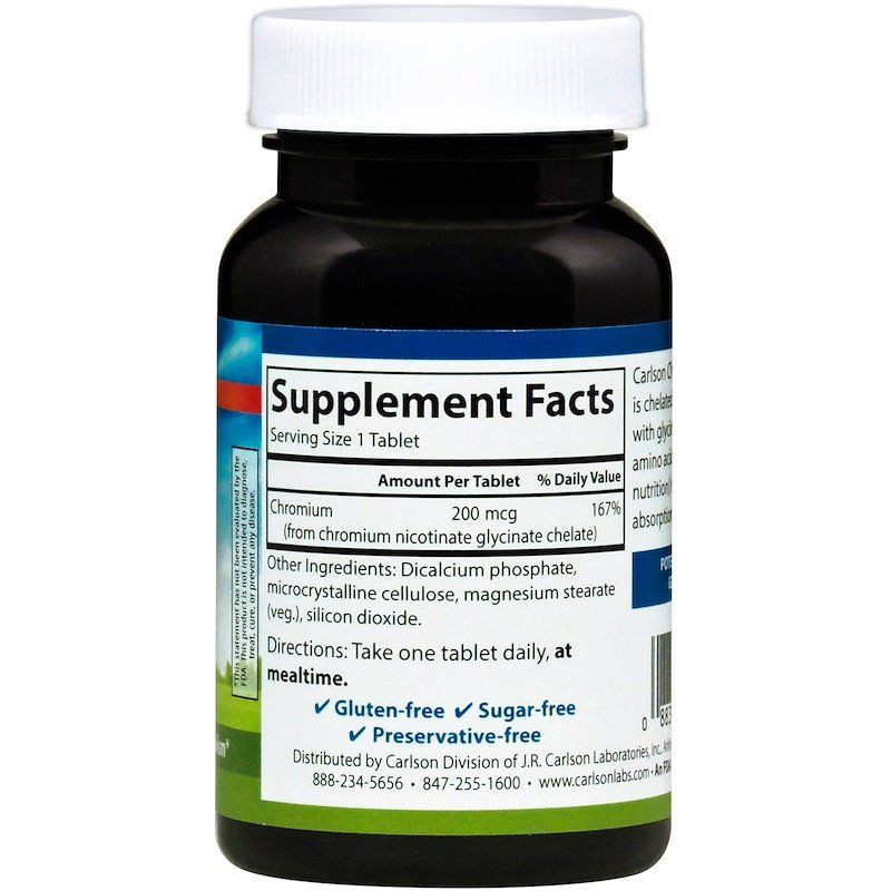 Хром хелат (Chelated Chromium) 200 мкг 300 таблеток Киев - изображение 2