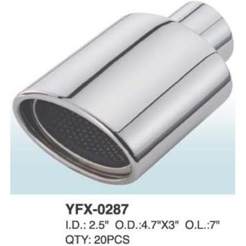 Насадка на глушник 0287 d-53х170мм нержавіюча сталь Вінниця - фото 1