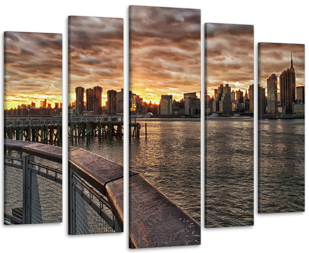 Модульна картина Місто Захід Art-10_5 Київ - фото 1