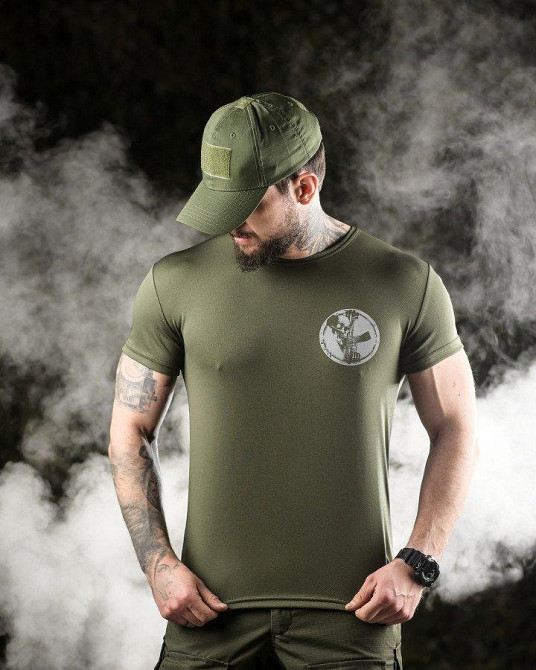 Тактична потовідвідна футболка Odin dzen олива ВТ6662 Одеса - фото 2