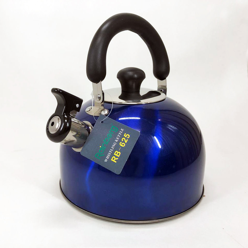 Чайник 3 л зі свистком Rainberg, Гарний чайник для плит Сучасний зі свистком KL-49 Івано-Франківськ - фото 2