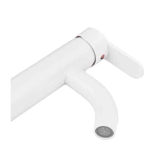 Змішувач для умивальника Plamix Raul-001-B White    ( PM0652 ) 37119 Харків