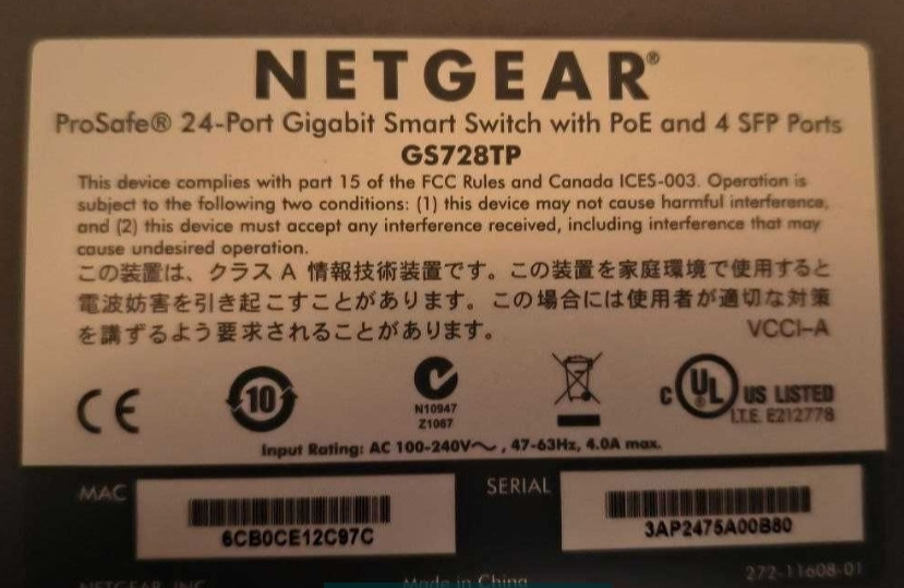 Комутатор: Netgear GS728TP V1H1 Київ - фото 4