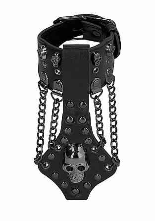 Браслет Skulls and Bones - Bracelet with Skulls and Chains - Black Sex Aura Київ
