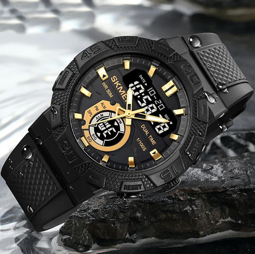 Годинники наручні SKMEI 1881GDBK, ЗОЛОТО-ЧОРНИЙ, 10276 Дніпро