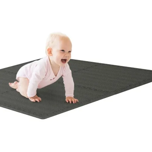 Мат-пазл EVA 1 см - 4 частин Hop-Sport A010 чорний Київ - фото 6