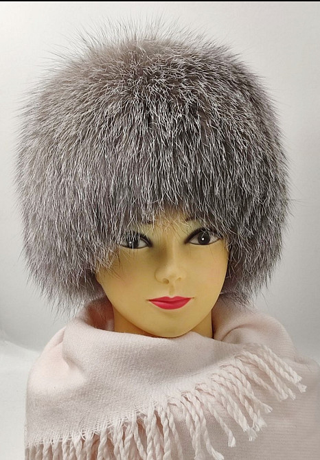 Шапка меховая женская кубанка Хейли Серый Харьков - изображение 2