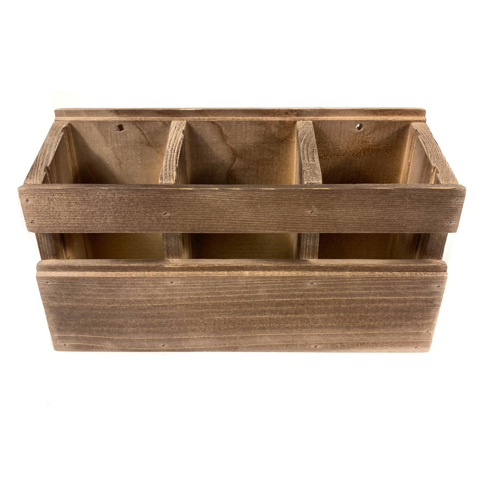 Коробка з секціями для алкоголю, ящик для пляшок із натурального дерева 28х9х16,5 см Кам'янець-Подільський - фото 1