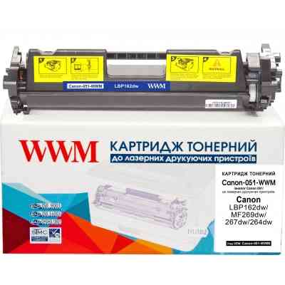 Картридж WWM для Canon 051, LBP162dw/MF269dw/267dw/264dw (Canon-051-WWM) Вінниця
