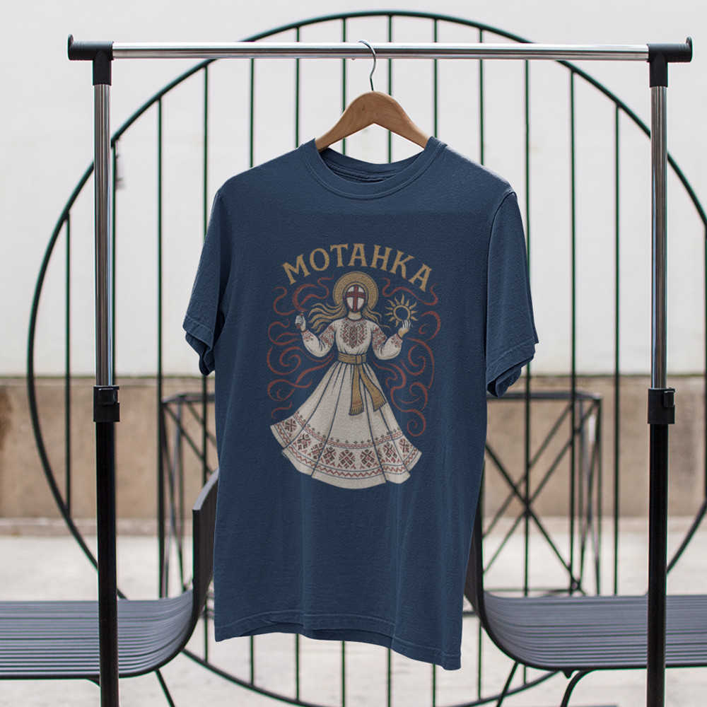 Футболка летняя патриотическая мужская с принтом "Мотанка" / Стильная дизайнерская футболка с рисунк Запорожье - изображение 2