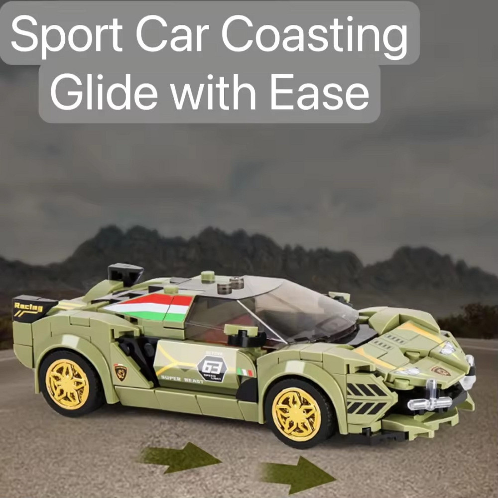 Конструктор суперкар Lamborghini на 333 деталі, зелений Кам'янець-Подільський - фото 5