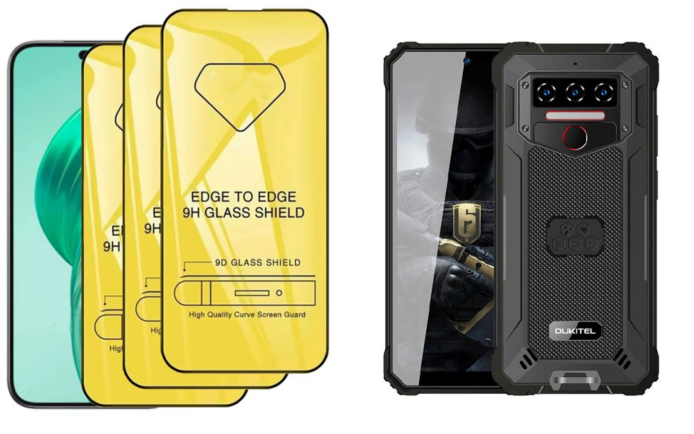 Захисне скло DefenzoGlass для Oukitel WP23, WP23 Pro – подвійна міцність Київ - фото 3