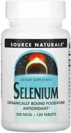 Селен дріжджовий  Source Naturals Selenium 200 мкг 120 таб Київ