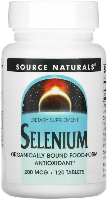 Селен дрожжевой Source Naturals Selenium 200 мкг 120 таб Киев - изображение 1