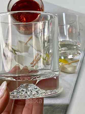 Набір склянок OLens "Фудзіяма" 250 мл 6 шт. низький прозорий для дому та ресторанів 102-698 Київ