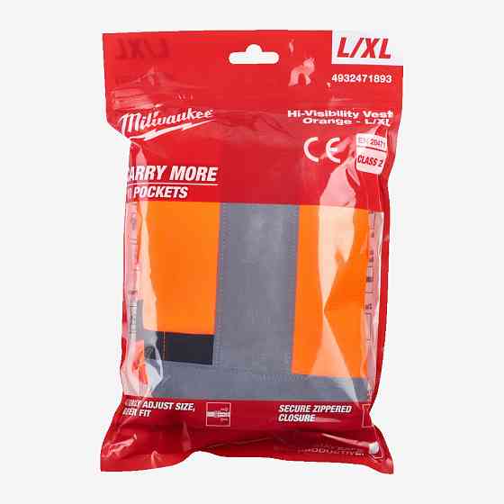 Жилет оранжевый MILWAUKEE, сигнальной окраски (L/XL) Одесса