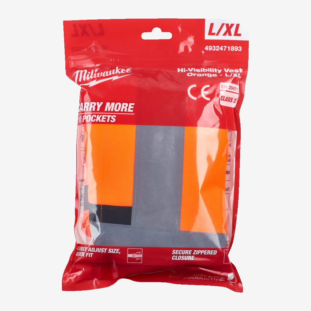 Жилет оранжевый MILWAUKEE, сигнальной окраски (L/XL) Одесса - изображение 2