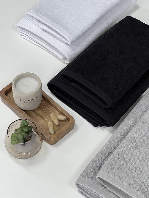 Комплект полотенец однотонных Ideal Textile 50х90см + 70х140см 400 г/м2 (56860932) Черновцы - изображение 5