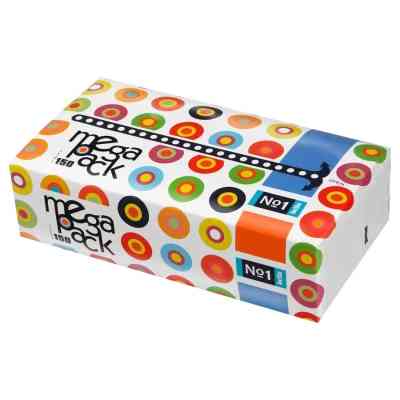Салфетки косметические Bella №1 Mega Pack 2 слоя 150 шт. (5900516421281) Винница