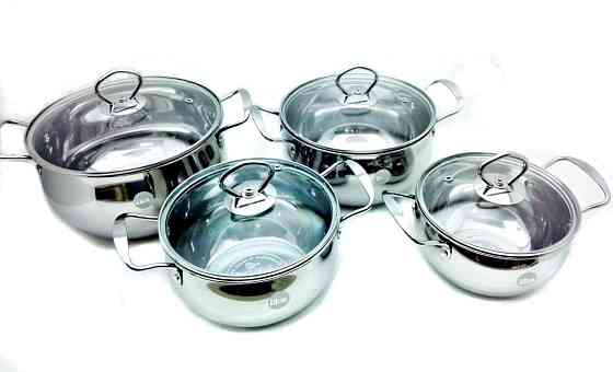 Набір з 4 каструль з кришками A-plus 2061 Винница