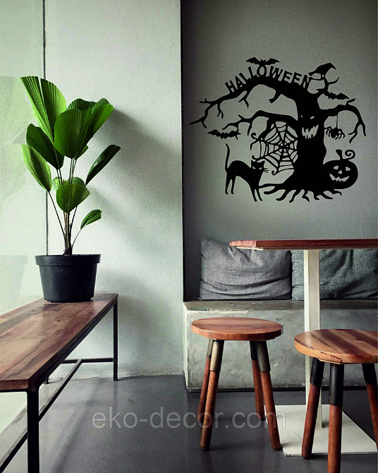 Декоративное настенное Панно «Хэллоуин», Декор на стену 70*57 см, Черный Киев - изображение 6