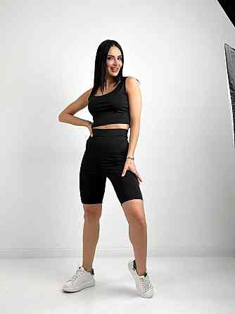 Літній костюм топ і велосипедки "Mario" оптом | Розпродаж моделі Київ