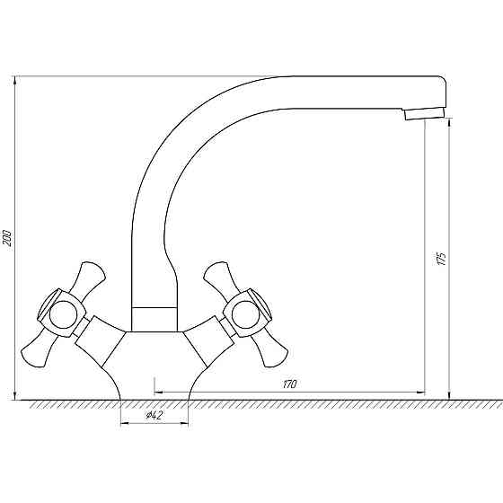 Змішувач для умивальника DOMINO DKF-209-06-SHARM (000014974) Київ