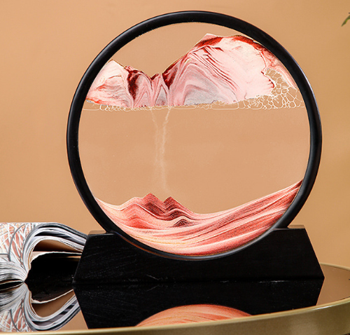 Песочная картина  БОЛЬШАЯ 27 см, Рамка с кварцевым песком, декор интерьера, рамка для релакса, ОРАНЖЕВАЯ Кременчуг - изображение 2