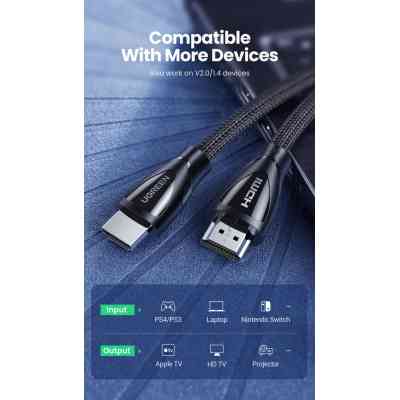 Кабель мультимедійний HDMI M to HDMI M 3.0m V2.1 Ugreen (80404) Вінниця