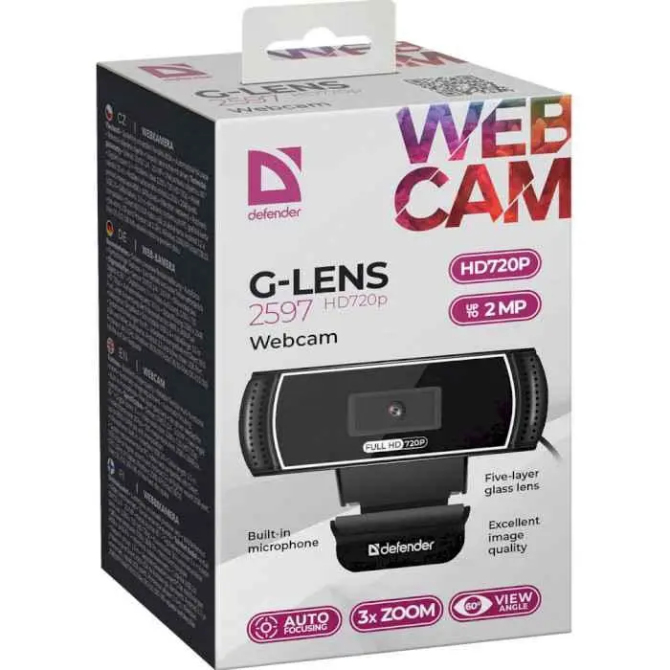 Веб-камера Defender G-lens 2597 HD720 2Mр для видеосвязи Винница - изображение 8
