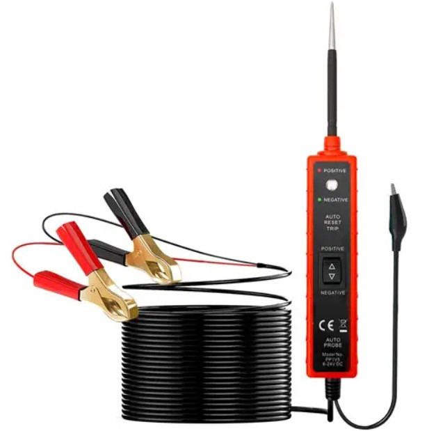 Тестер автомобільної електрики, перевірка цілісності ланцюга EM285 6-24В Вінниця - фото 1
