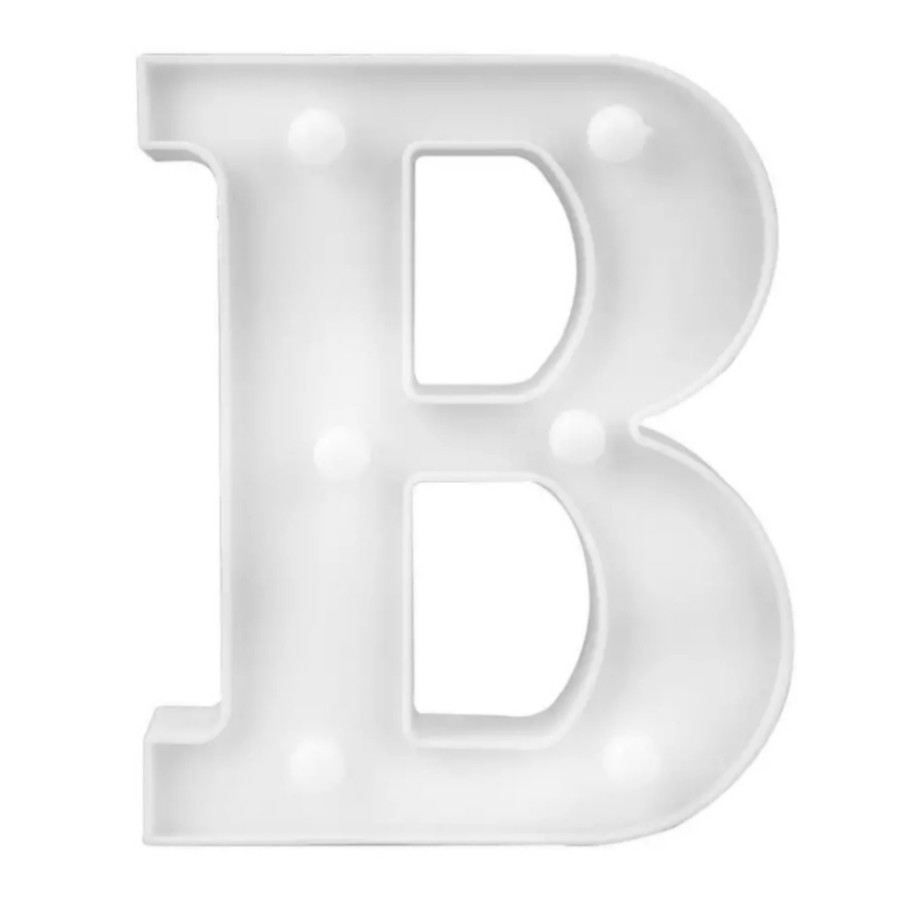 Объемная буква B led маленькая 16 на 12 см белый Киев - изображение 2