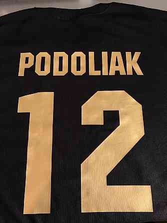 Именной Мужской\Женский черный свитшот с золотой надписью - Ваша фамилия и цифра ! Черновцы