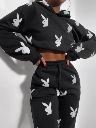 Преміальний костюм унісекс зі світловібиваючим дизайном "Playboy" Чернівці