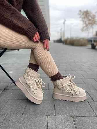 Hengji Угги жіночі HENGJI T39-3 бежеві (зима, замша натуральна) (5677) 37 Коломыя