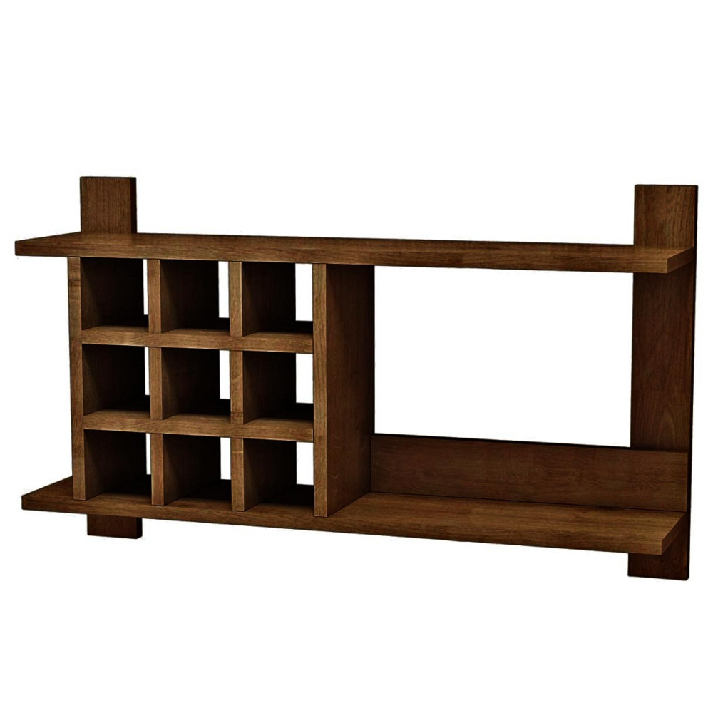 Настінна винна полиця "Огарі" терракот Миколаїв - фото 1