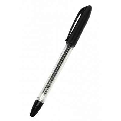 Ручка шариковая H-Tone 0,7мм, с гриппом, черная, уп. 50 шт (PEN-HT-JJ201307-B) Винница