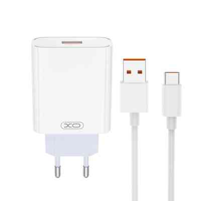 Зарядний пристрій XO USB 120W + cable USB to USB-C white (XO-L128U) Вінниця