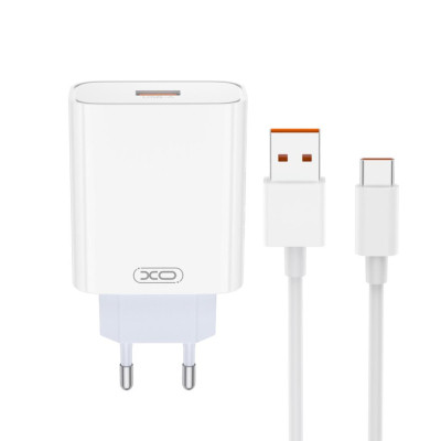 Зарядний пристрій XO USB 120W + cable USB to USB-C white (XO-L128U) Вінниця - фото 1