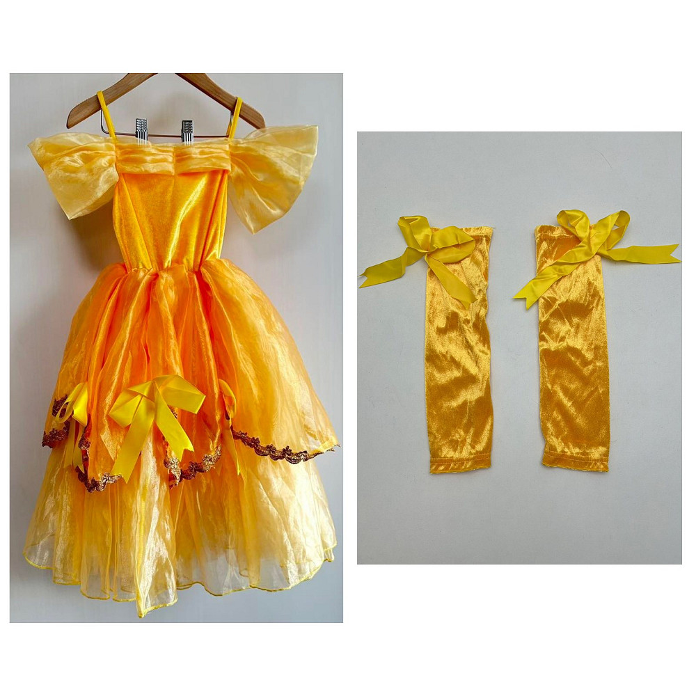 Сукня принцеси Белль з рукавичками 140 27053 Луцк - изображение 1