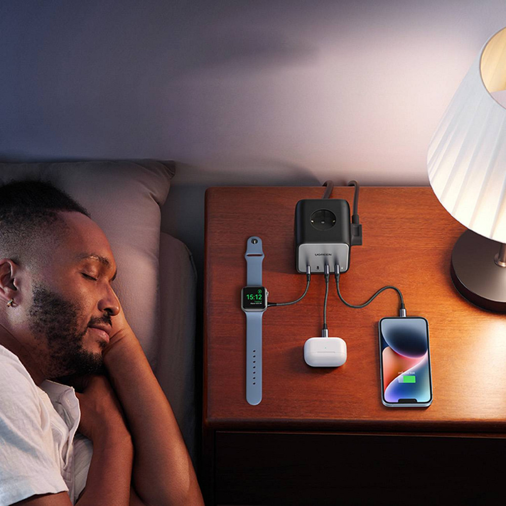 Зарядний пристрій 4xUSB 65W (2хUSB-C+2xUSB-A + 2хSchuko) DigiNest Cube Power Strip CD268 Ugreen Винница - изображение 7