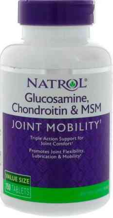 Глюкозамін хондроїтин МСМ Natrol Glucosamine Chondroitin MSM 150 таб Київ