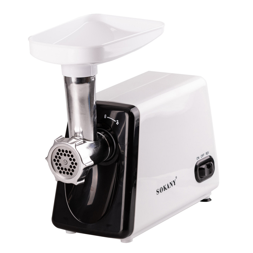 Електрична м'ясорубка для фаршу Sokany електром'ясорубка для дому потужна 2500 Вт з насадками Біла SK-312 Коломыя - изображение 2