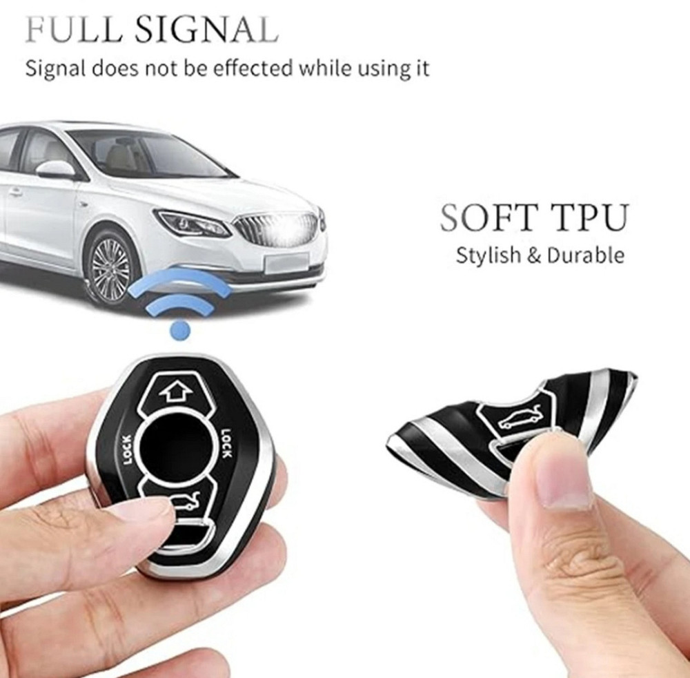 Захисний чохол для автомобільного ключа BMW Чорний Смела - изображение 4