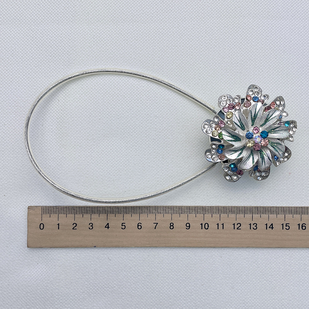 Магніти для штор та гардин "Flowers" набір 2 шт Різнокольоровий (81-218) Київ - фото 7