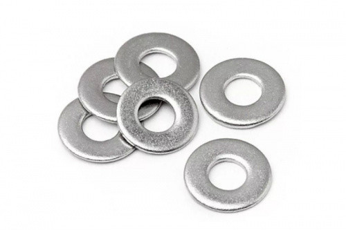Шайба плоская 12мм DIN 125 цинк белый (пач 50шт) APRO Ровно - изображение 1
