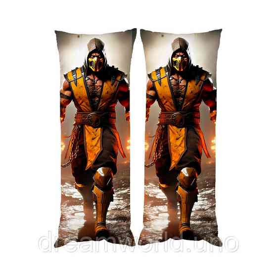 Подушка дакімакура Скорпіон Mortal Kombat декоративна подушка для обіймання Харків